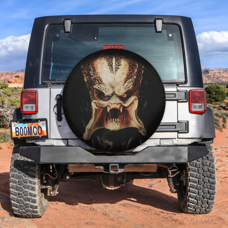 Predator Face Spare Tire Covers Gift For Campers Nearkii