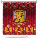 Premium Gryffindor Harry Potter Christmas Shower Curtain Nearkii