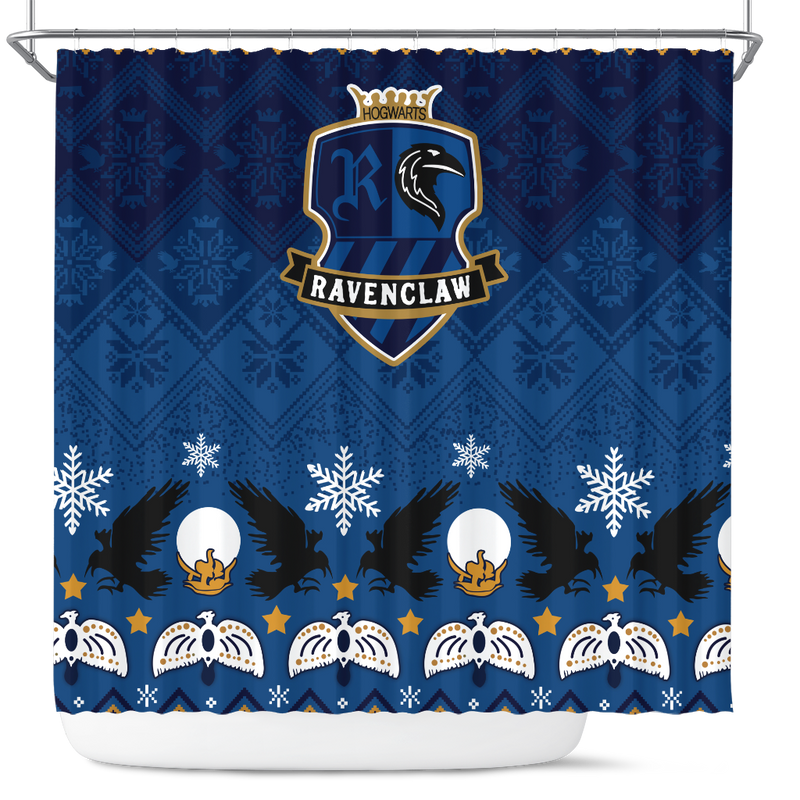 Premium Harry Potter Ravenclaw Christmas Shower Curtain Nearkii