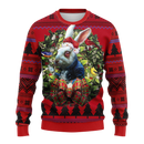 Rabbit Wearing Coat Alice In Wonderland Noel Mc Ugly Christmas Sweater Thanksgiving Gift Nearkii