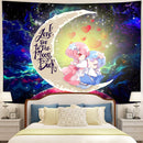Ram And Rem Rezero Moon And Back Galaxy Tapestry Room Decor Nearkii