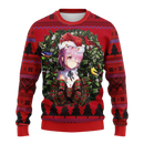 Ram Render Rezero Ram Anime Noel Mc Ugly Christmas Sweater Thanksgiving Gift Nearkii