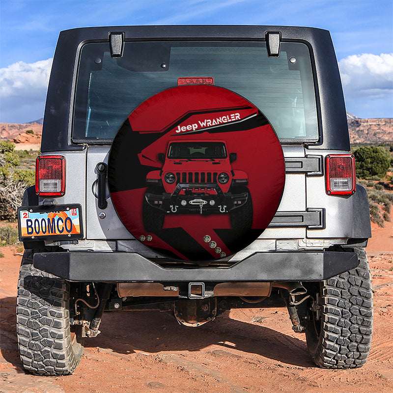 Red Jeep Car Spare Tire Covers Gift For Campers Nearkii