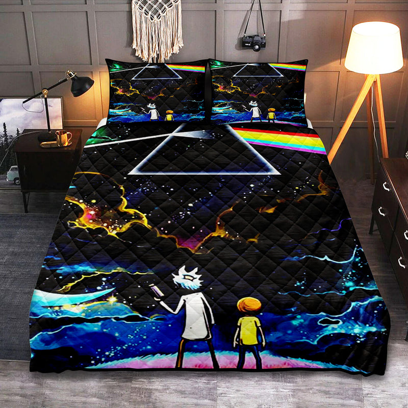 Rick And Morty Galaxy Quilt Bed Sets Nearkii