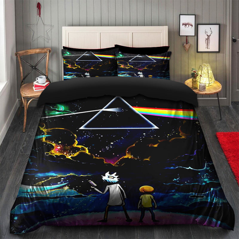 Rick And Morty Galaxy Bedding Set Duvet Cover And 2 Pillowcases Nearkii