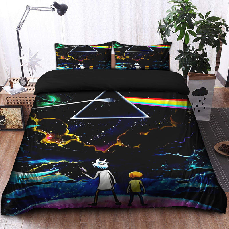 Rick And Morty Galaxy Bedding Set Duvet Cover And 2 Pillowcases Nearkii
