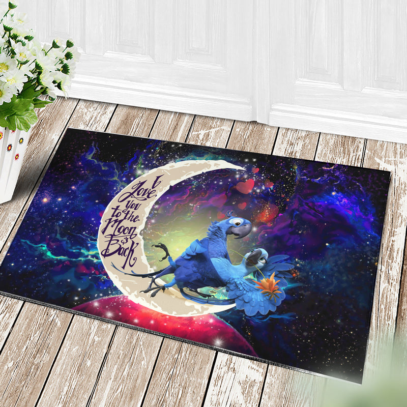 Rio Blu And Jewel Love You To The Moon Galaxy Doormat Home Decor Nearkii