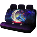 Rio Blu and Jewel Love You To The Moon Galaxy Car Back Seat Covers Decor Protectors Nearkii