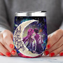 Sao Sword Art Online Asuna Kirito Love You To Moon And Back Premium Wine Tumbler Nearkii
