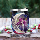 Sao Sword Art Online Asuna Kirito Love You To Moon And Back Premium Wine Tumbler Nearkii