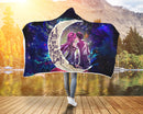 SAO Sword Art Online Asuna Kirito Love You To The Moon Galaxy Economy Hooded Blanket Nearkii
