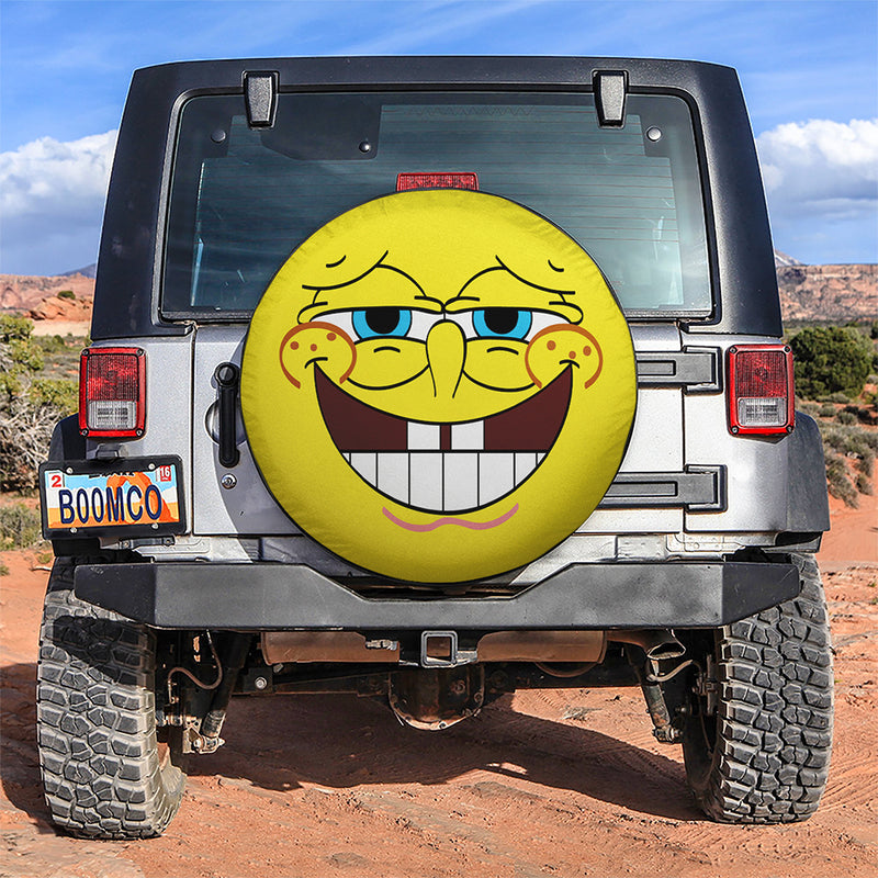 Spongebob Jeep Funny Car Spare Tire Covers Gift For Campers Nearkii