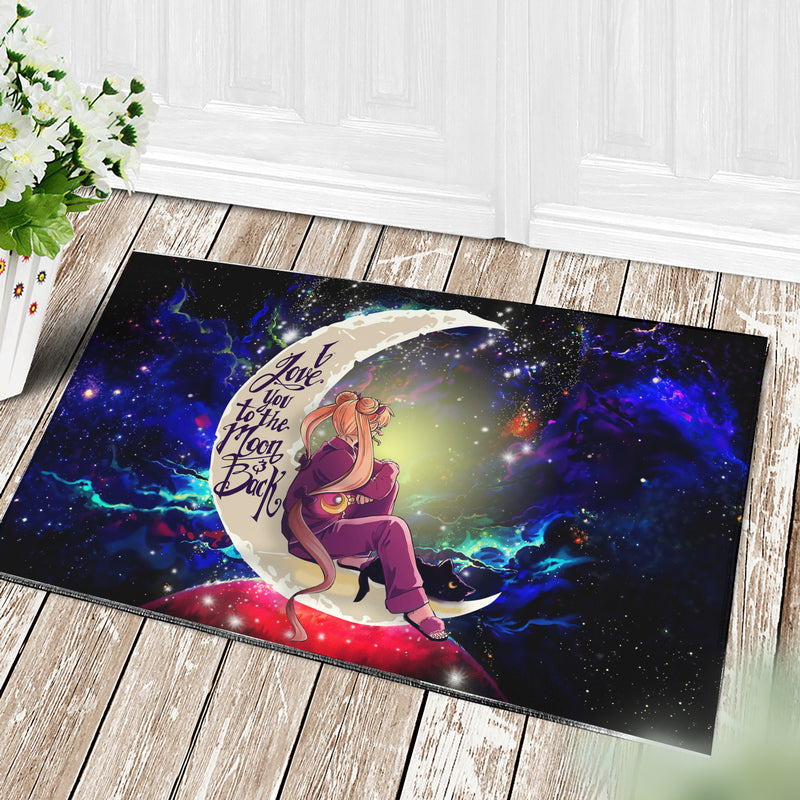 Sailor Moon Love You To The Moon Galaxy Doormat Home Decor Nearkii