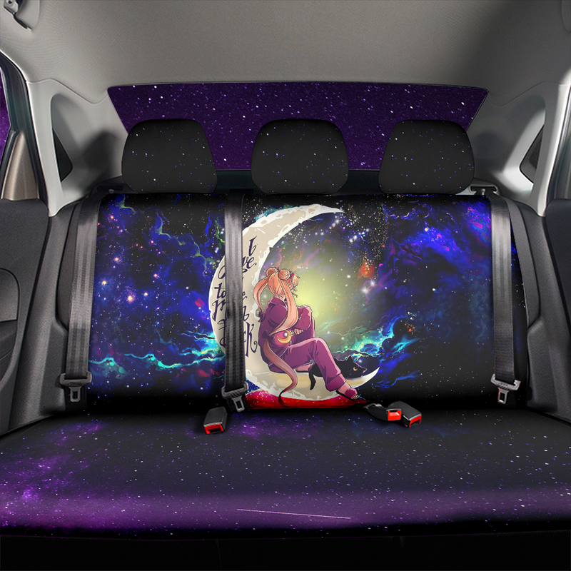 Sailor Moon 1 Love You To The Moon Galaxy Car Back Seat Covers Decor Protectors Nearkii