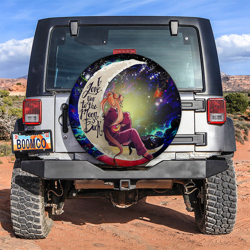 Sailor Moon 1 Love You To The Moon Galaxy Car Spare Tire Covers Gift For Campers Nearkii