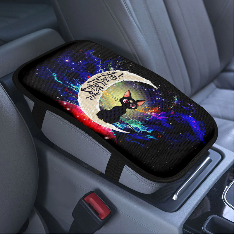 Sailor Moon Cat Love To Moon Back Galaxy Premium Custom Armrest Center Console Cover Car Accessories Nearkii