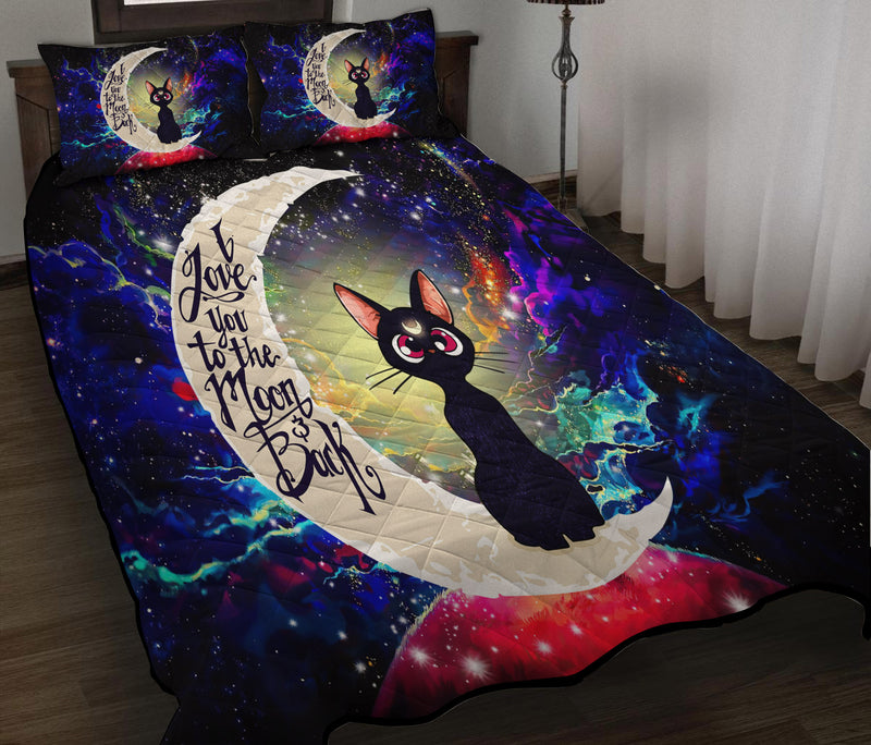 Sailor Moon Cat Love You To The Moon Galaxy Quilt Bed Sets Nearkii