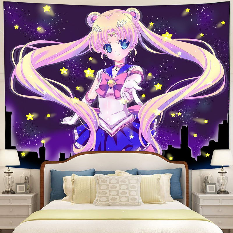 Sailor Moon Anime Girl Tapestry Room Decor Nearkii