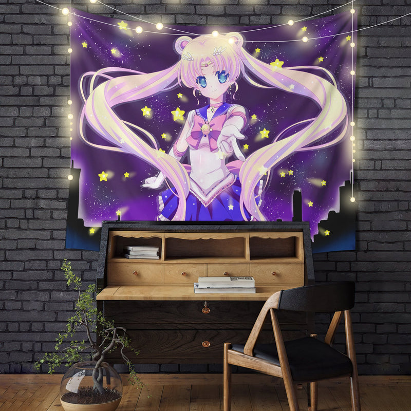 Sailor Moon Anime Girl Tapestry Room Decor Nearkii