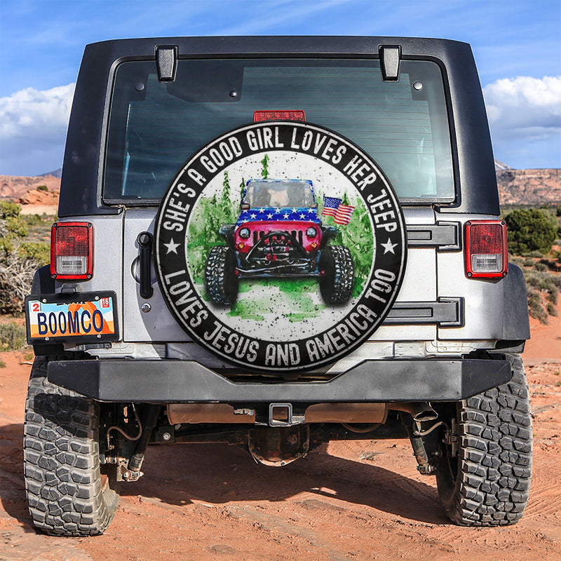 She Love Her Love Jesus Jeep Car Spare Tire Cover Gift For Campers Nearkii