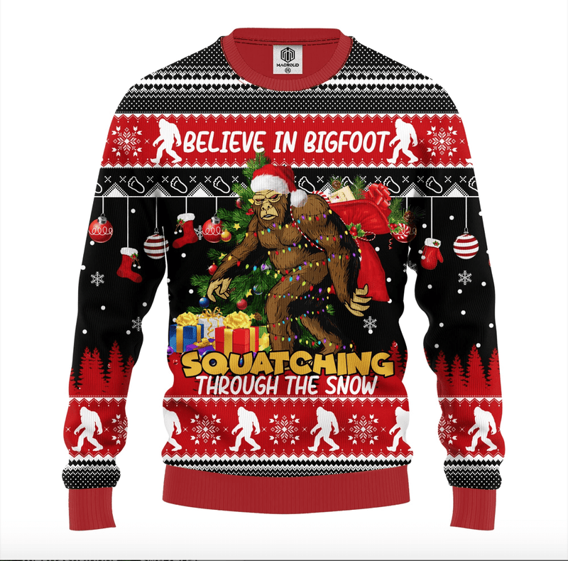 Bigfoot Ugly Christmas Sweater Amazing Gift Idea Thanksgiving Gift Nearkii