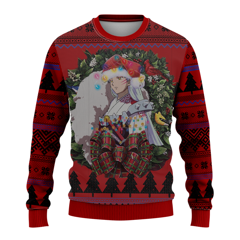 Sesshomaru Inuyasha Mc Ugly Christmas Sweater Thanksgiving Gift Nearkii