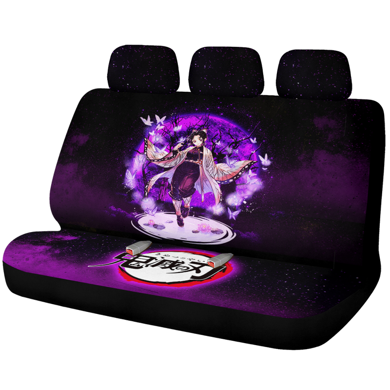 Shinobu Demon Slayer Moonlight Galaxy Premium Custom Car Back Seat Covers Decor Protectors Nearkii