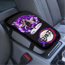 Shinobu Demon Slayer Moonlight Premium Custom Armrest Center Console Cover Car Accessories Nearkii