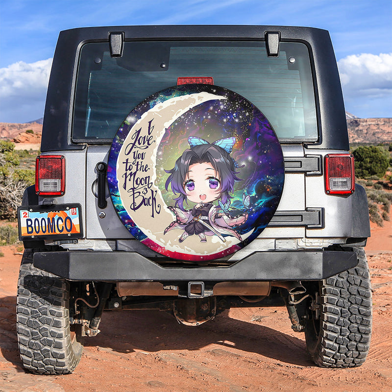 Shinobu Demon Slayer Love You To The Moon Galaxy Spare Tire Covers Gift For Campers Nearkii