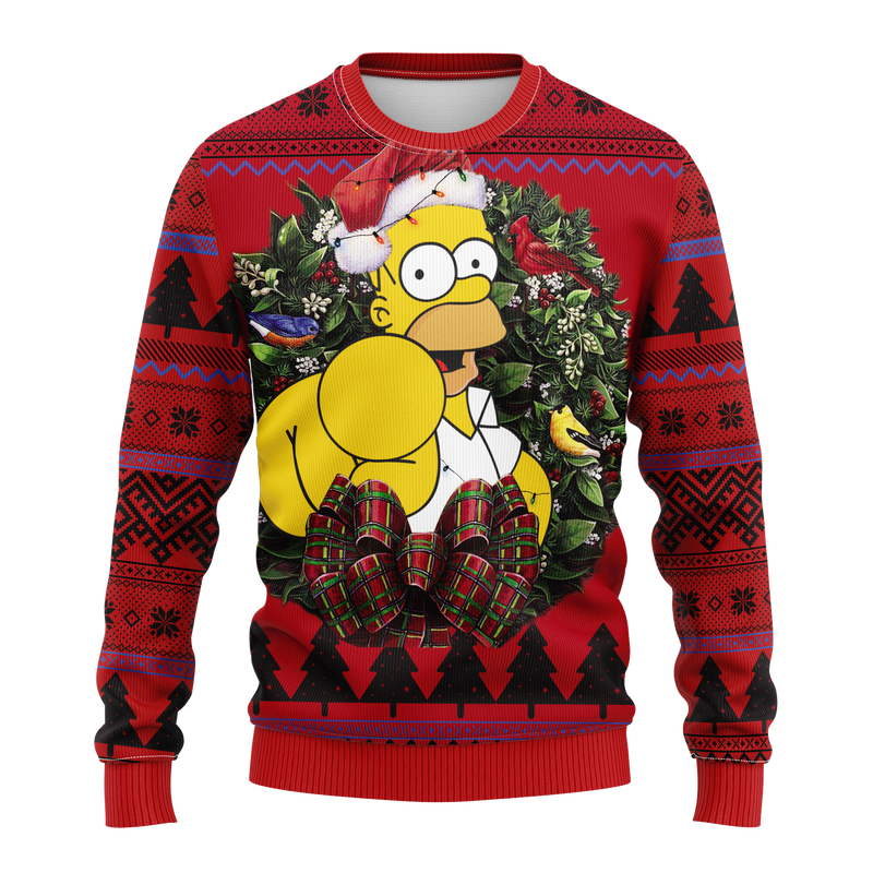 Simpsons Homer Noel Mc Ugly Christmas Sweater Thanksgiving Gift Nearkii