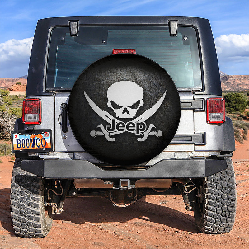 X Skull Jeep Car Spare Tire Covers Gift For Campers Nearkii