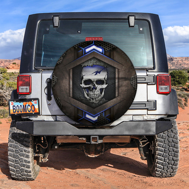 Skull Metal Jeep Car Spare Tire Cover Gift For Campers Nearkii