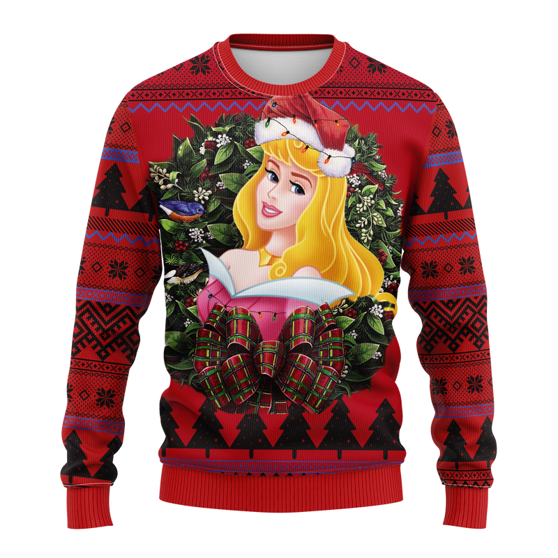 Sleeping Beauty Princess Noel Mc Ugly Christmas Sweater Thanksgiving Gift Nearkii