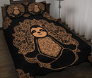 Sloth Mandala Yoga Quilt Bed Sets Nearkii