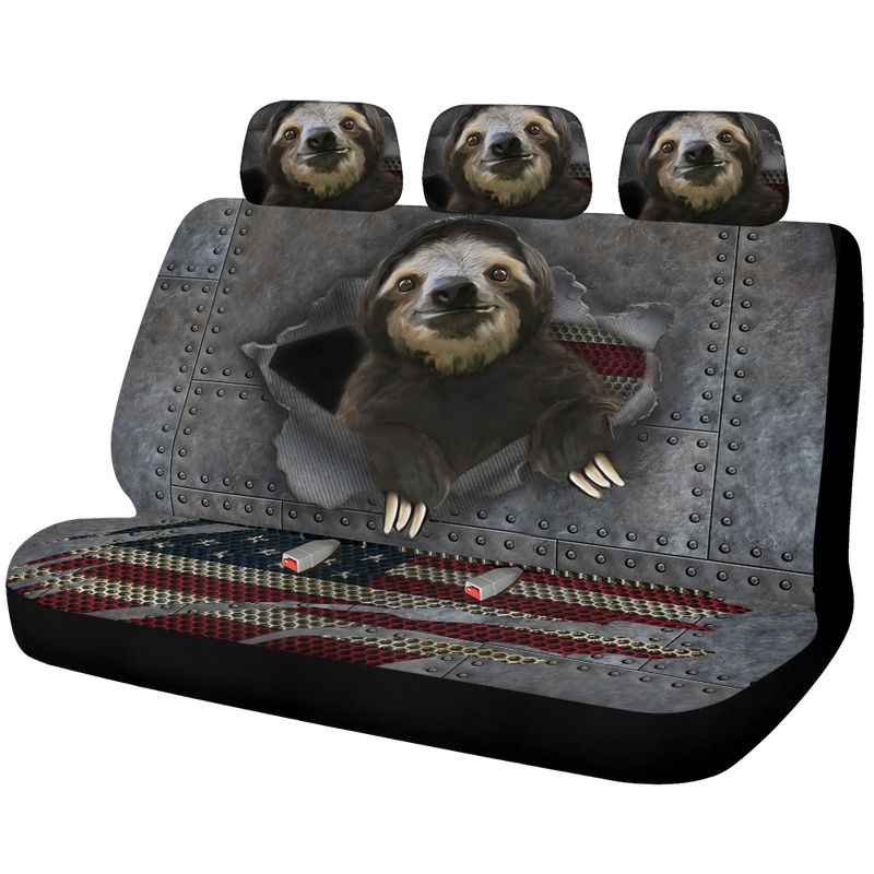 Sloth Car Back Seat Covers Decor Protectors Nearkii
