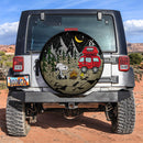 Snoopy Camping Night Sky Car Spare Tire Covers Gift For Campers Nearkii