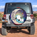 Snoopy Dog Sleep Love You To The Moon Galaxy Spare Tire Covers Gift For Campers Nearkii