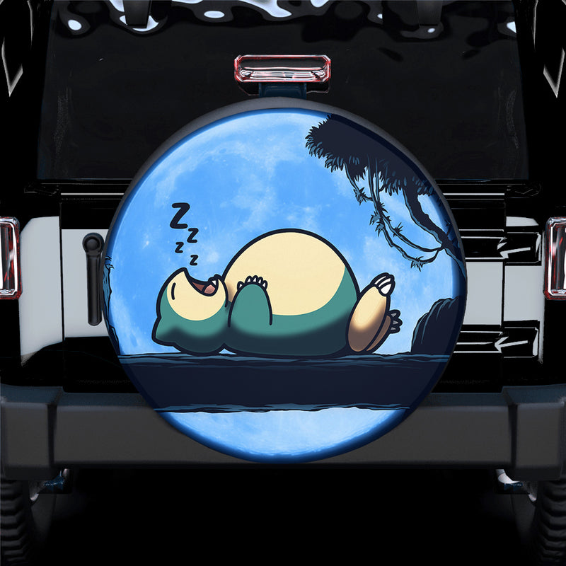 Snorlax Sleep Pokemon Car Spare Tire Covers Gift For Campers Nearkii