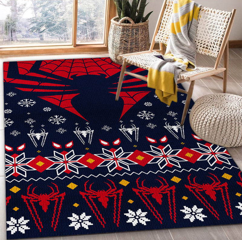 Spider Man Christmas Style Rug Carpet Rug Home Room Decor Nearkii