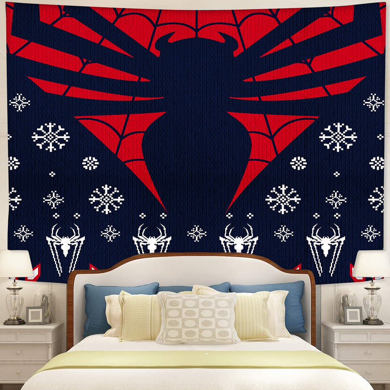 Spider Man Christmas Style Tapestry Room Decor Nearkii