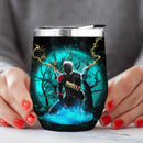 Spider Man Black Suit No Way Home Moonlight Love You To Moon And Back Premium Wine Tumbler Nearkii