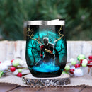 Spider Man Black Suit No Way Home Moonlight Love You To Moon And Back Premium Wine Tumbler Nearkii