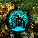 Spider Man Black Suit No Way Home Moonlight Mica Circle Ornament Perfect Gift For Holiday Nearkii