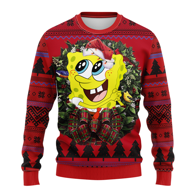 Spongebob Squarepants Noel Mc Ugly Christmas Sweater Thanksgiving Gift Nearkii