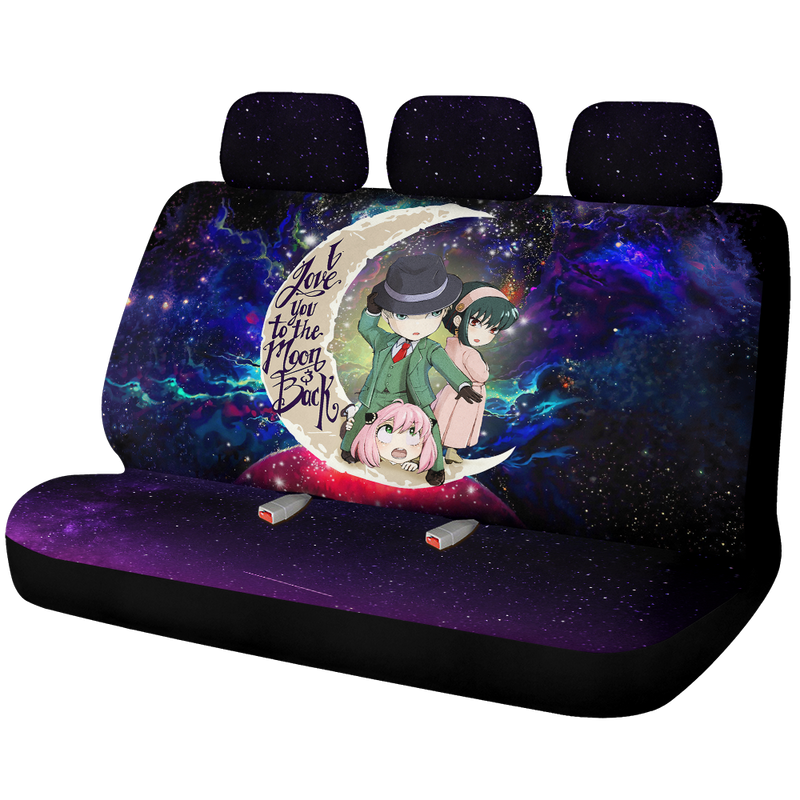 Spy X Family Love You To The Moon Galaxy Car Back Seat Covers Decor Protectors Nearkii