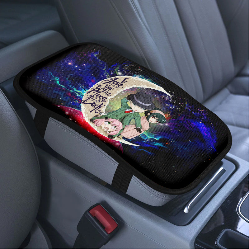 Spy x Family Love To Moon Back Galaxy Premium Custom Armrest Center Console Cover Car Accessories Nearkii