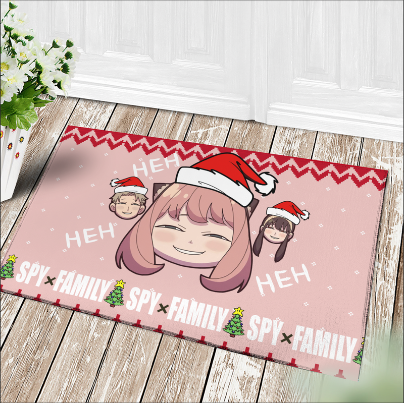 Spy X Family Anya Funny Anime Christmas Doormat Home Decor