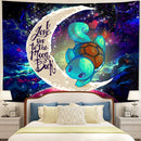 Squirtle Pokemon Love You To The Moon Galaxy Tapestry Room Decor Nearkii
