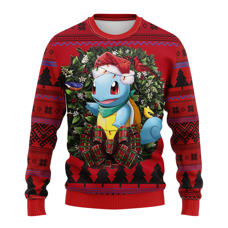 Squirtle Pokemon Mc Ugly Christmas Sweater Thanksgiving Gift Nearkii