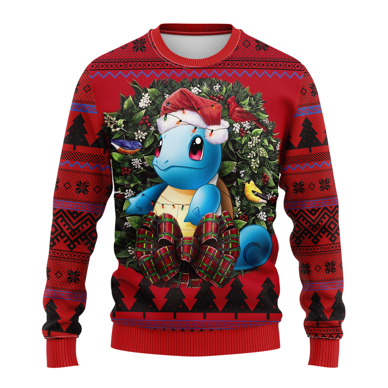 Squirtle Pokemon Noel Mc Ugly Christmas Sweater Thanksgiving Gift Nearkii